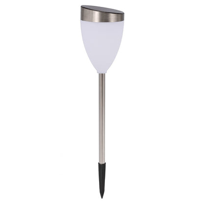 Lampa Solara pentru Gradina, Klevo, Set 2 buc, Tip LED, Model Lalea Tulip Light, Timp de Functionare 6-8 h, Inaltime 62 cm, Rezistenta la Apa, Alb