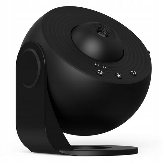 Lampa Tip Proiector Galaxie, Klevo, pentru Dormitor, Tematica Cer Instelat, Model Glob, HD, Rotire 360 de Grade, 13 Imagini, Incarcare USB, 5 W, 11.2x10.8x10.9 cm, Negru