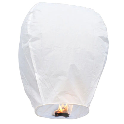 Lampion zburator, Klevo, hartie biodegradabila, Alb