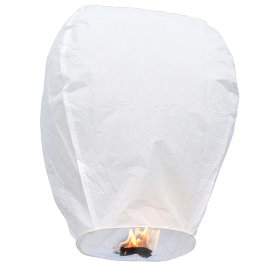 Lampion zburator, Klevo, hartie biodegradabila, Alb