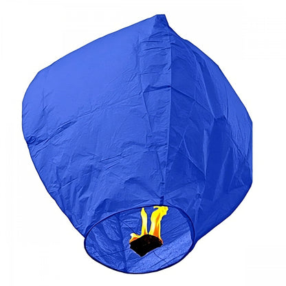 Lampion zburator, Klevo, hartie biodegradabila, Albastru