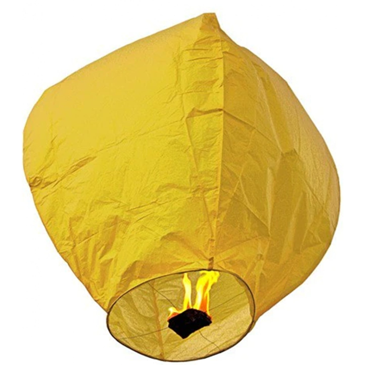 Lampion zburator, Klevo, hartie biodegradabila, Galben