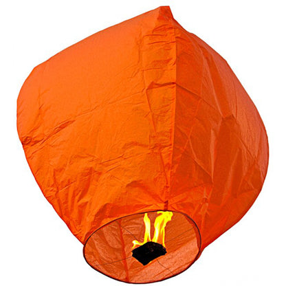 Lampion zburator, Klevo, hartie biodegradabila, Portocaliu