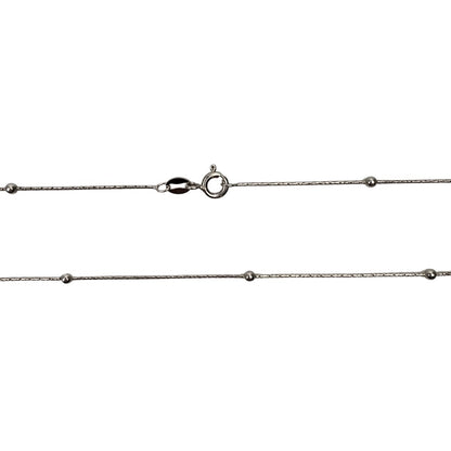 Lantisor Argint 925 cu Bile Rodiat 60 cm