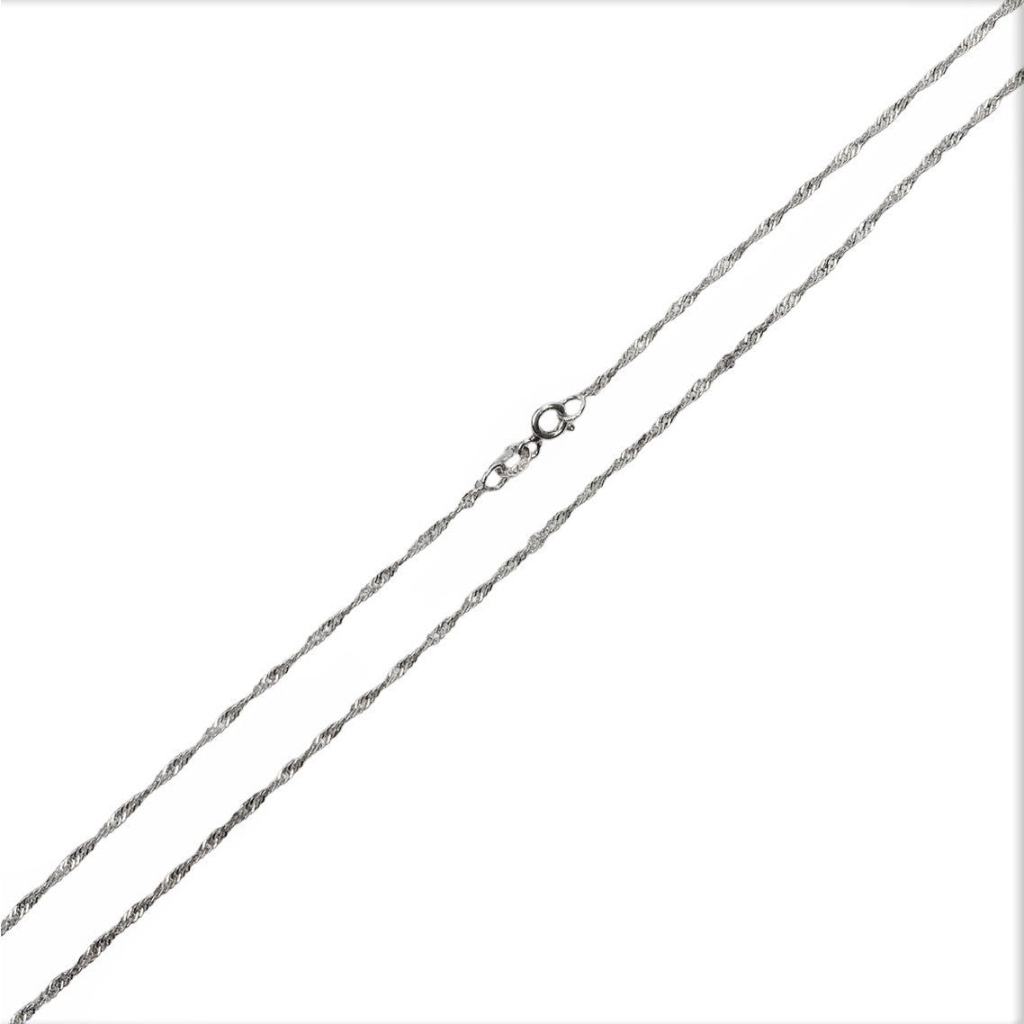 Lantisor din Argint 925 model Rasucit 39 cm,1.8 g