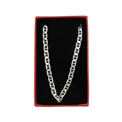 Lantisor Unisex din Argint 925, Jolie Silver, Model Lantisor din Zale cu Lacat, 12.22 g, 55 cm, Argintiu