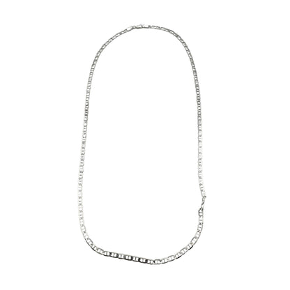 Lantisor Unisex din Argint 925, Jolie Silver, Model Lantisor din Zale cu Lacat, 12.22 g, 55 cm, Argintiu