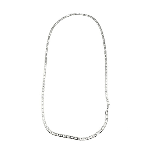 Lantisor Unisex din Argint 925, Jolie Silver, Model Lantisor din Zale cu Lacat, 12.22 g, 55 cm, Argintiu