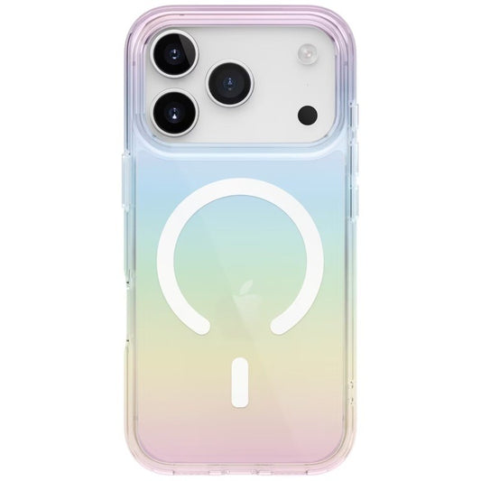 Husa Telefon, Klevo, Compatibila iPhone 17 Pro Max, Model Cameleon, Magsafe, Schimbare Gradient de Culoare din Unghiuri Diferite, Multicolor