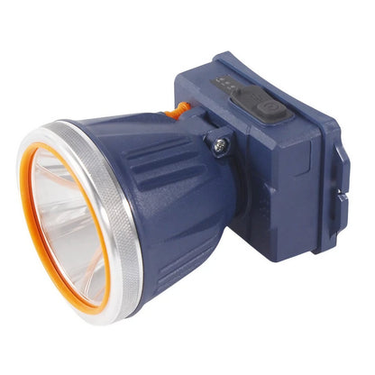 Lanterna LED de Montat pe Cap, Klevo, cu Raza Lunga de Zoom, Reincarcabila USB, Far Telescopic, Rezistent la Apa, Reglabil, pentru Pescuit in Aer Liber, Camping, Lumina Puternica, Lanterna, 10.5x8x6.5 cm, Albastru