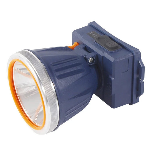 Lanterna LED de Montat pe Cap, Klevo, cu Raza Lunga de Zoom, Reincarcabila USB, Far Telescopic, Rezistent la Apa, Reglabil, pentru Pescuit in Aer Liber, Camping, Lumina Puternica, Lanterna, 10.5x8x6.5 cm, Albastru