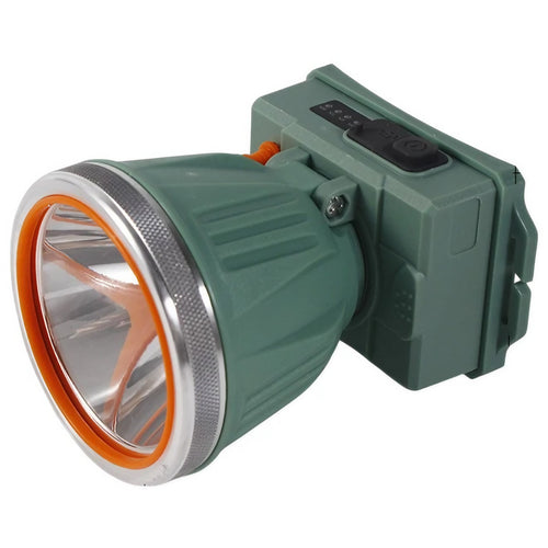 Lanterna LED de Montat pe Cap, Klevo, cu Raza Lunga de Zoom, Reincarcabila USB, Far Telescopic, Rezistent la Apa, Reglabil, pentru Pescuit in Aer Liber, Camping, Lumina Puternica, Lanterna, 10.5x8x6.5 cm, Verde Inchis