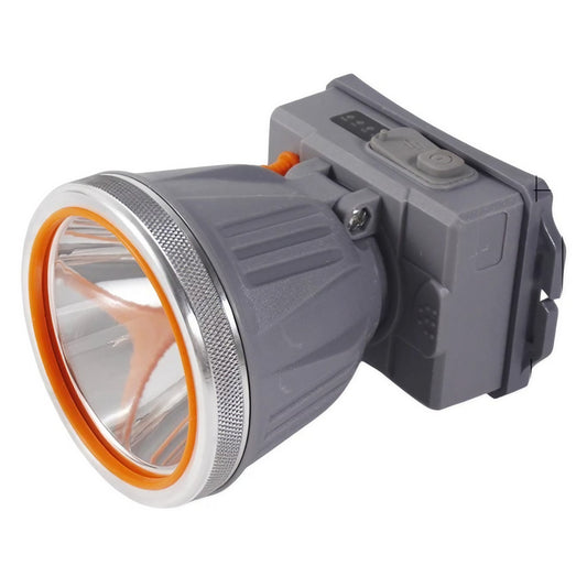 Lanterna LED de Montat pe Cap, Klevo, cu Raza Lunga de Zoom, Reincarcabila USB, Far Telescopic, Rezistent la Apa, Reglabil, pentru Pescuit in Aer Liber, Camping, Lumina Puternica, Lanterna, 10.5x8x6.5 cm, Gri