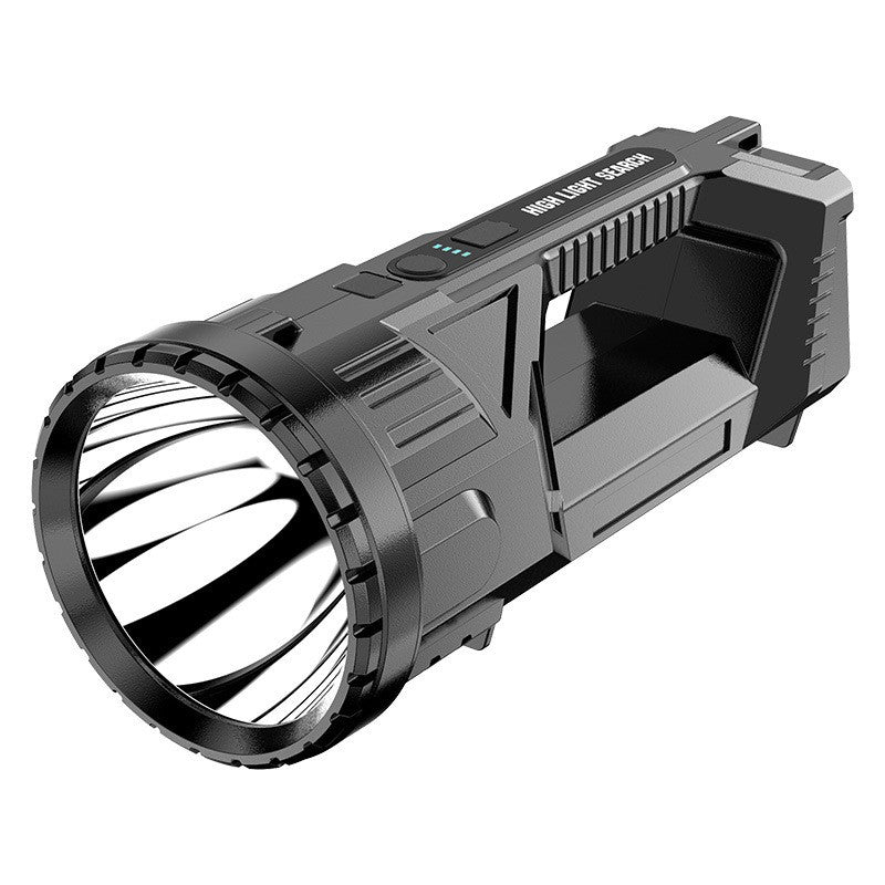Lanterna LED, Klevo, Incarcare USB, Autonomie 8-24h, 2 Surse de Lumina, Principal si Lateral, Raza Maxima 100-200 m, COB, 5W, 23 x 10 x 10 cm, Negru