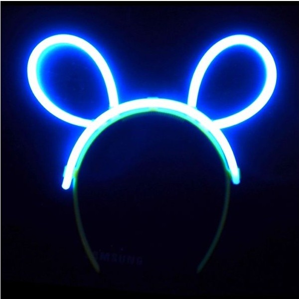 Cordeluta Decorativa, Klevo, din Plastic, Fluorescenta, Accesoriu Petrecere, Albastru