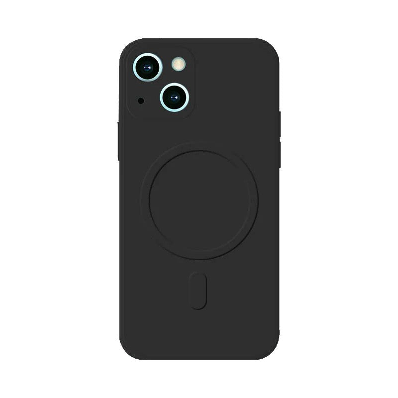 Husa protectie Klevo compatibila cu iPhone 11 (6.1), Liquid MagSafe, ring-shaped, magnetica, Negru