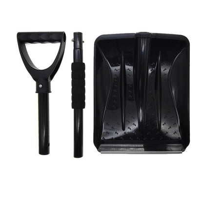Lopata de Zapada, Klevo, Multifunctionala, Demontabila, cu Maner Antiderapant, Aluminiu, Plastic, Solutia pentru Iarna, pentru Deszapezire, 80x11x25.7 cm, Neagra