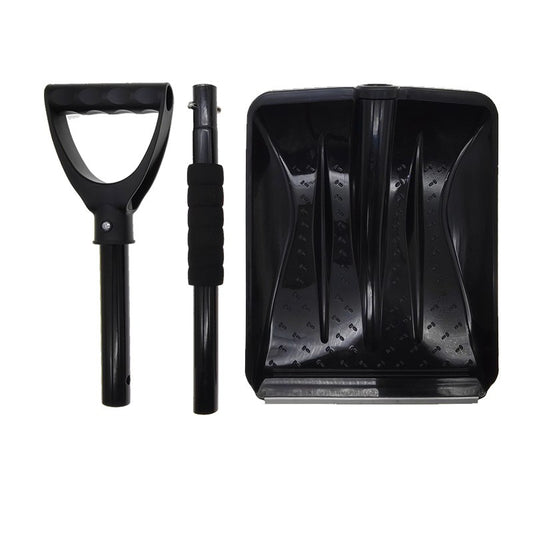 Lopata de Zapada, Klevo, Multifunctionala, Demontabila, cu Maner Antiderapant, Aluminiu, Plastic, Solutia pentru Iarna, pentru Deszapezire, 80x11x25.7 cm, Neagra