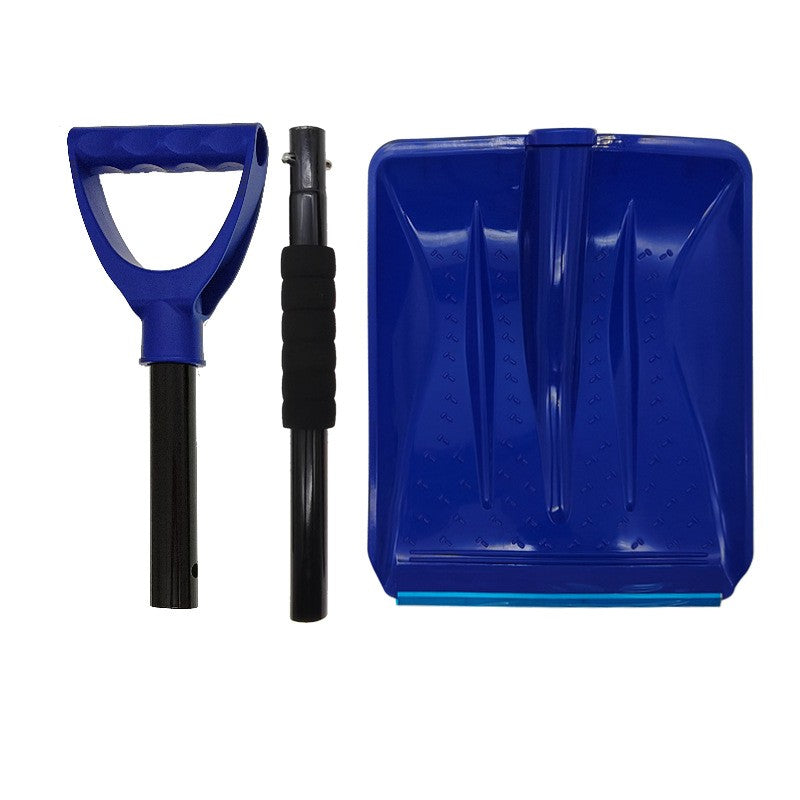Lopata de Zapada, Klevo, Multifunctionala, Demontabila, cu Maner Antiderapant, Aluminiu, Plastic, Solutia pentru Iarna, pentru Deszapezire, 80x11x25.7 cm, Albastra