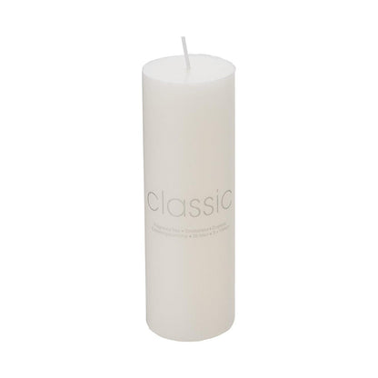 Lumanare Decorativa, Klevo, din Parafina, Cilindrica, Fara Fum si Fara Parfum, 5 x 15 cm, 260 g, Ardere 36h, Ivory Alb