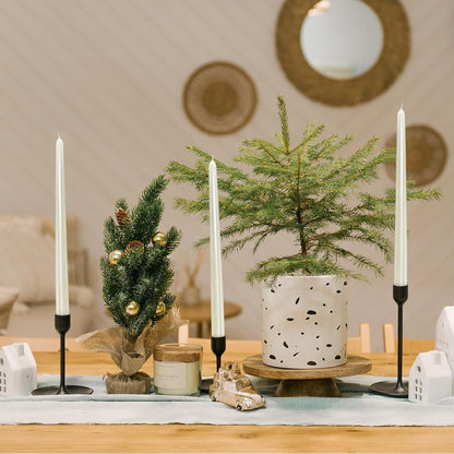 Lumanare Decorativa, Klevo, pentru Masa, 25 cm, din Parafina, fara Fum, Ardere 7.5h, Alb