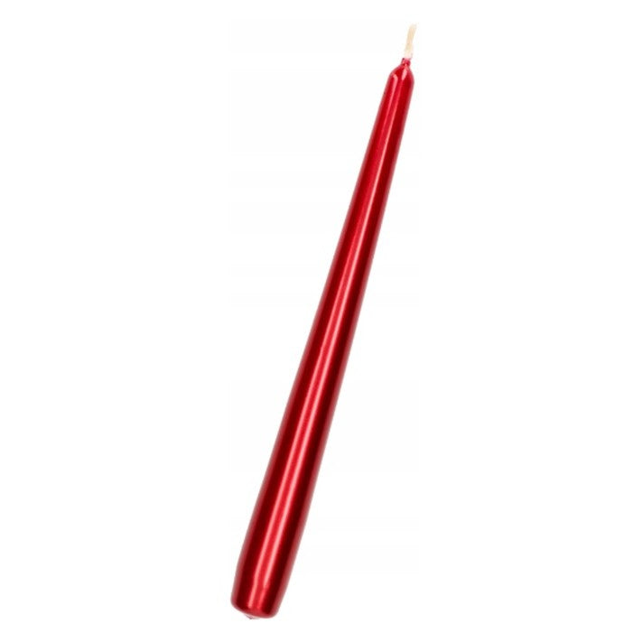 Lumanare Decorativa, Klevo, pentru Masa, 25 cm, din Parafina, fara Fum, Ardere 7.5h, Rosu