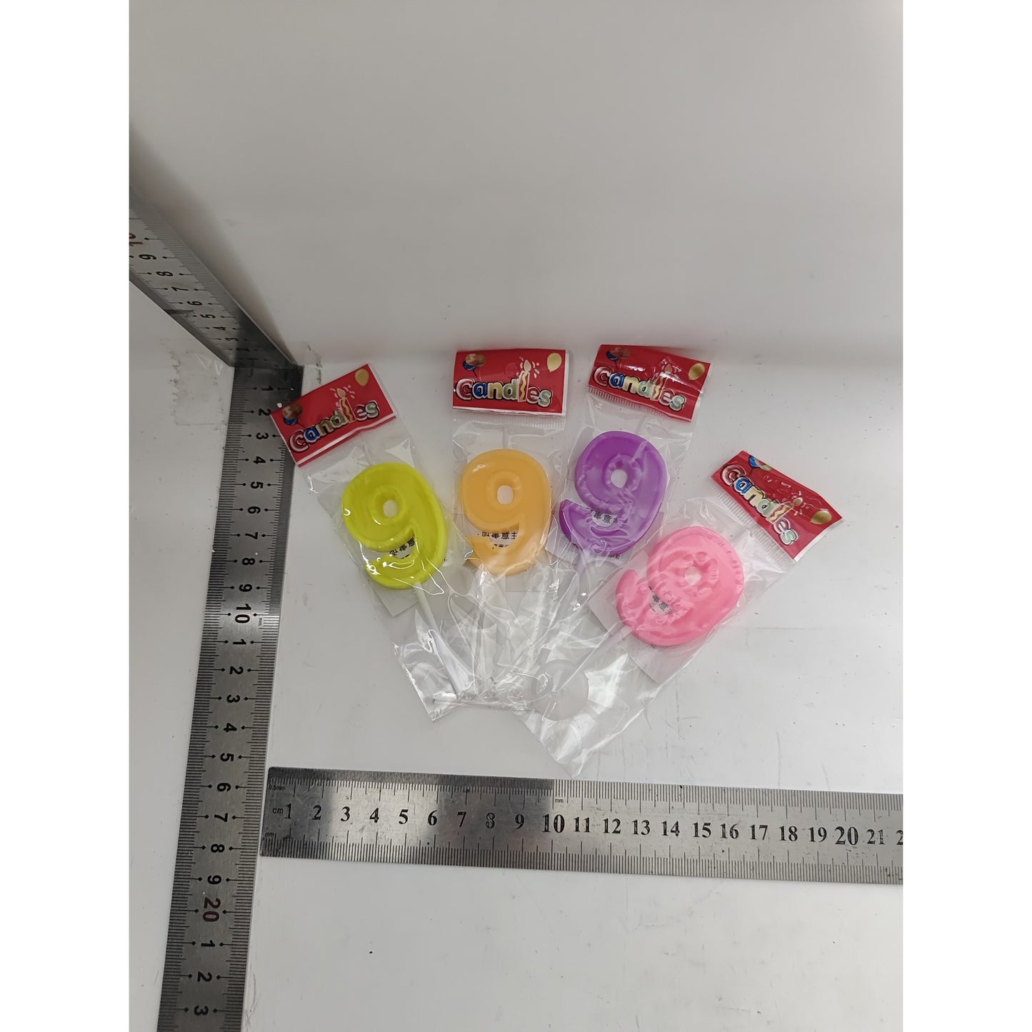 Lumanare Tort, cifra 9, Klevo, Culoare Random