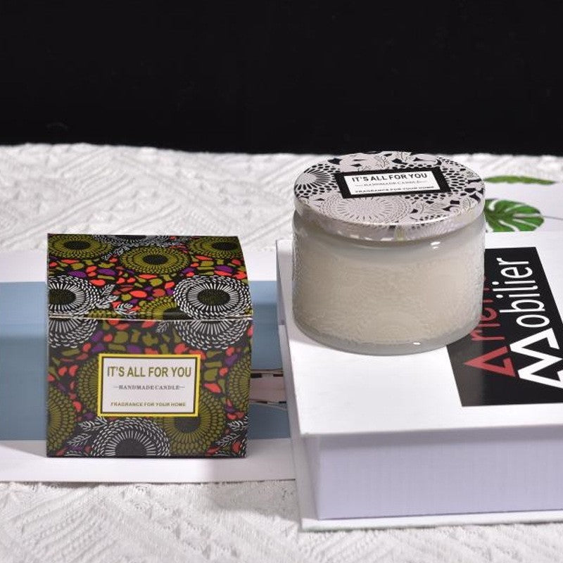 Lumanare Parfumata, Klevo, Model Borcan, Alb, Aroma de Flori albe