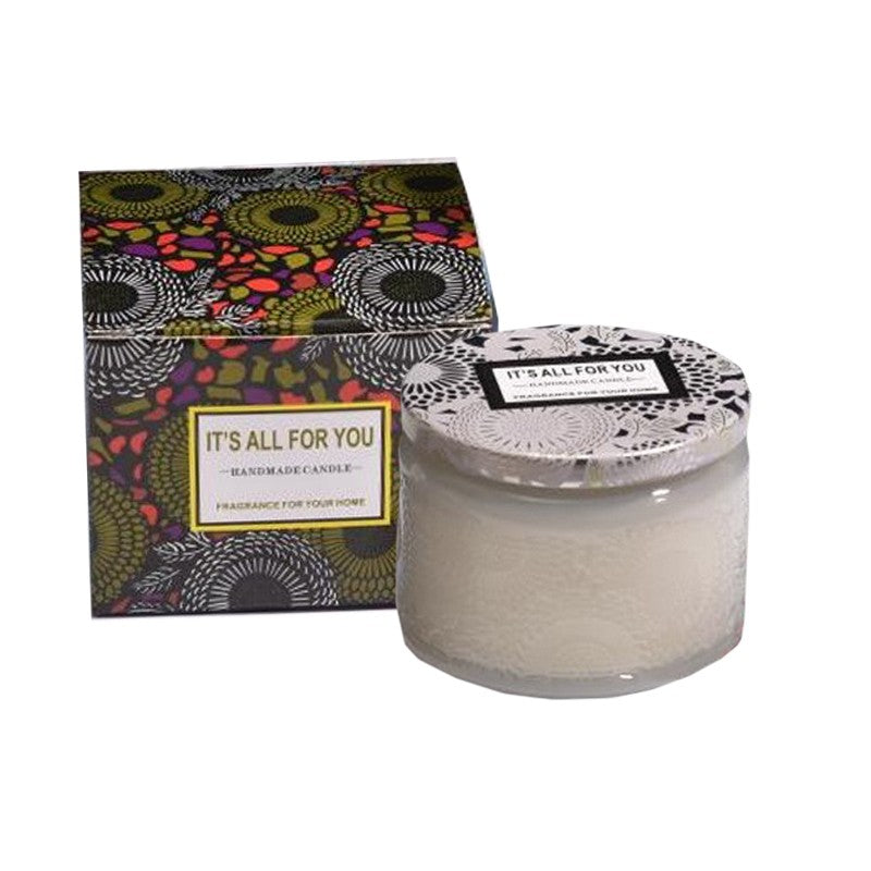 Lumanare Parfumata, Klevo, Model Borcan, Alb, Aroma de Flori albe