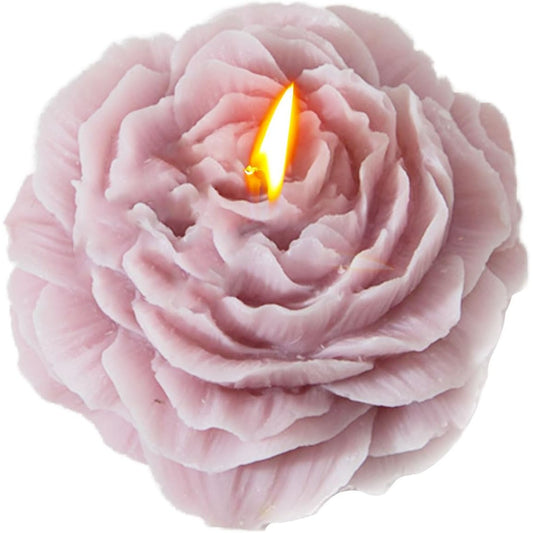 Lumanare Parfumata, Klevo, Model Trandafir, Ardere 10h, 70 g, 7.5 x 3.5 cm, Parfum de Lavanda, Lila