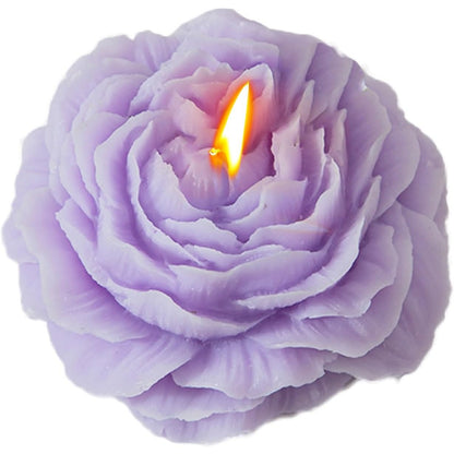 Lumanare Parfumata, Klevo, Model Trandafir, Ardere 10h, 70 g, 7.5 x 3.5 cm, Parfum de Lavanda, Mov