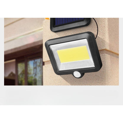 Lumina cu incarcare solara, 100 LED cu 1 grila pe inductie, montaj pe perete, Klevo