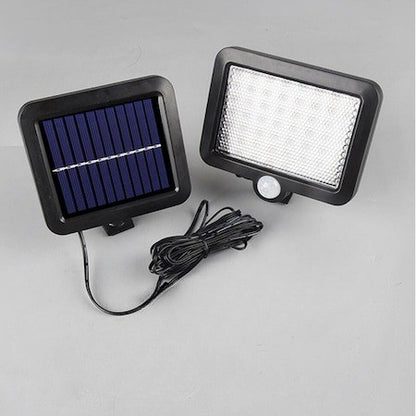 Lumina cu incarcare solara, 56 LED cu 1 grila pe inductie, montaj pe perete, Klevo