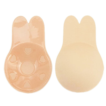 Sutien Invizibil cu Silicon Autoadeziv, Klevo, Efect de Push-Up, Fara Bretele, Reutilizabil, Liftup, Marime Universala, 10.5 cm, Bej