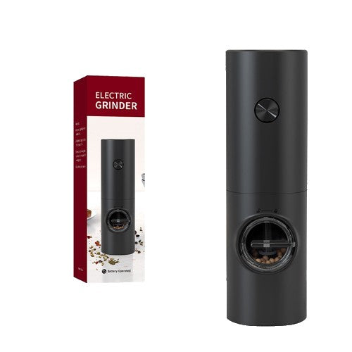 Rasnita Electrica pentru Cafea si Condimente, Klevo, Cutit de Macinare din Otel Inoxidabil, Incarcare cu Baterii, Optiuni Diferite de Macinare, Usor de Manevrat, 18x5.5cm, Negru