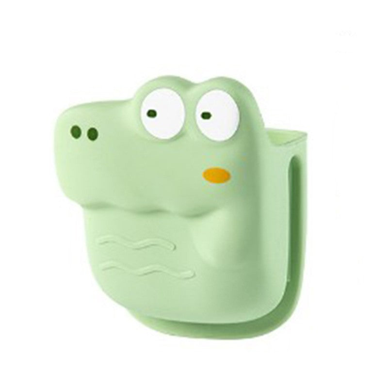 Manusa din Silicon pentru Cuptor, Klevo, Anti-Alunecare, pentru Capace, Oale, Tigai, de Uz Casnic, Rezistent la Temperaturi Inalte, Model Animat, 10x12 cm, Verde