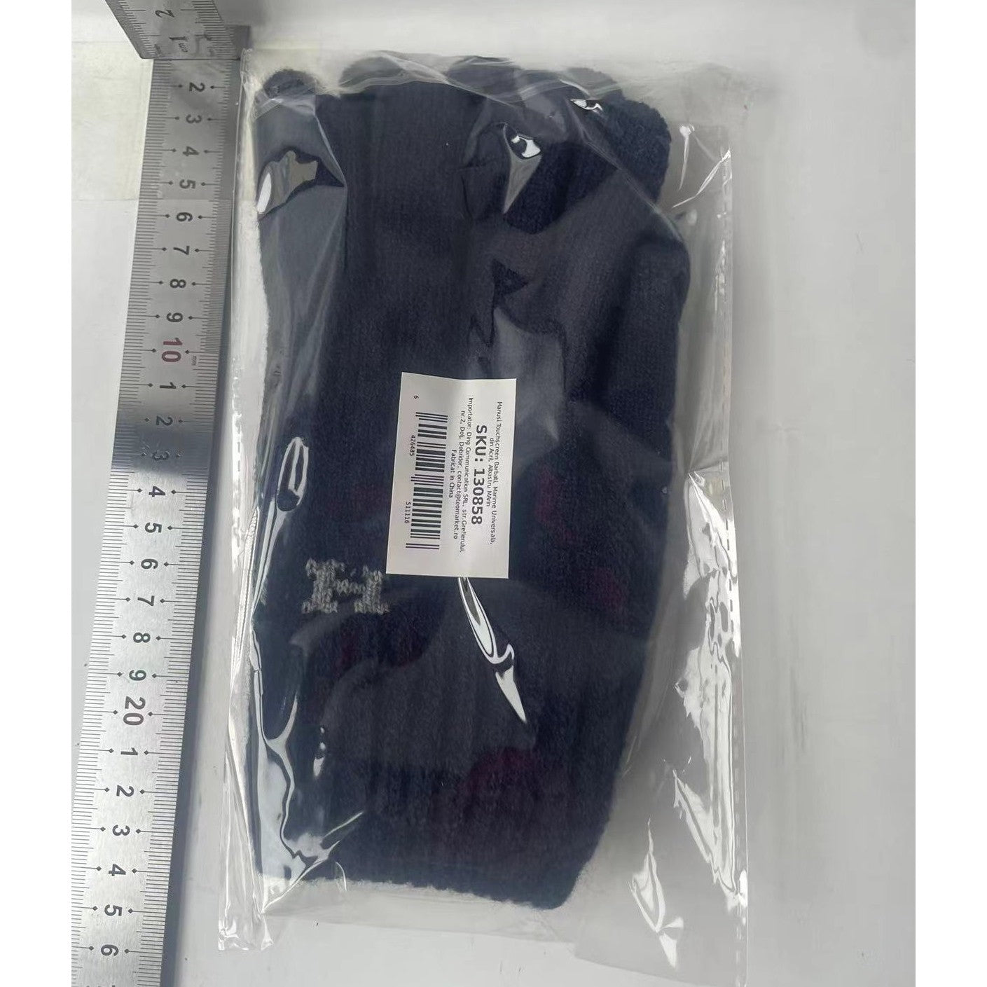 Manusi de Barbat, Klevo, Model H, Functie Touchscreen (ecran tactil), Material Acril Tricotat, Manseta Elastica, Interior Catifelat, Marime Universala, Albastru Marin