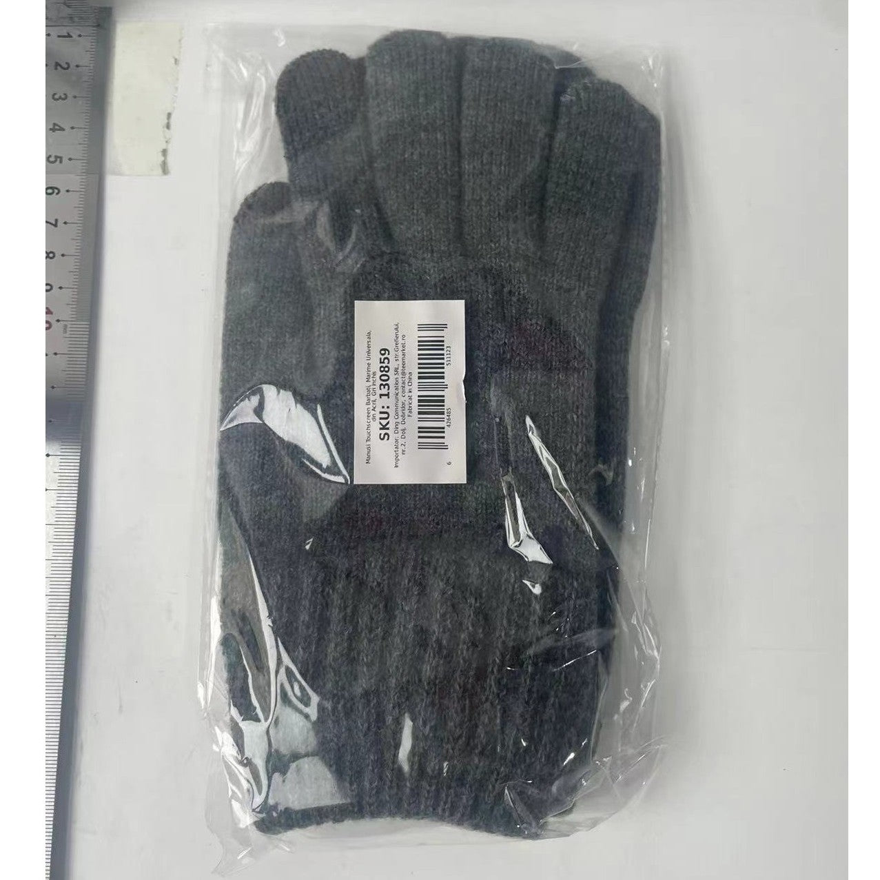 Manusi de Barbat, Klevo, Model H, Functie Touchscreen (ecran tactil), Material Acril Tricotat, Manseta Elastica, Interior Catifelat, Marime Universala, Gri Inchis