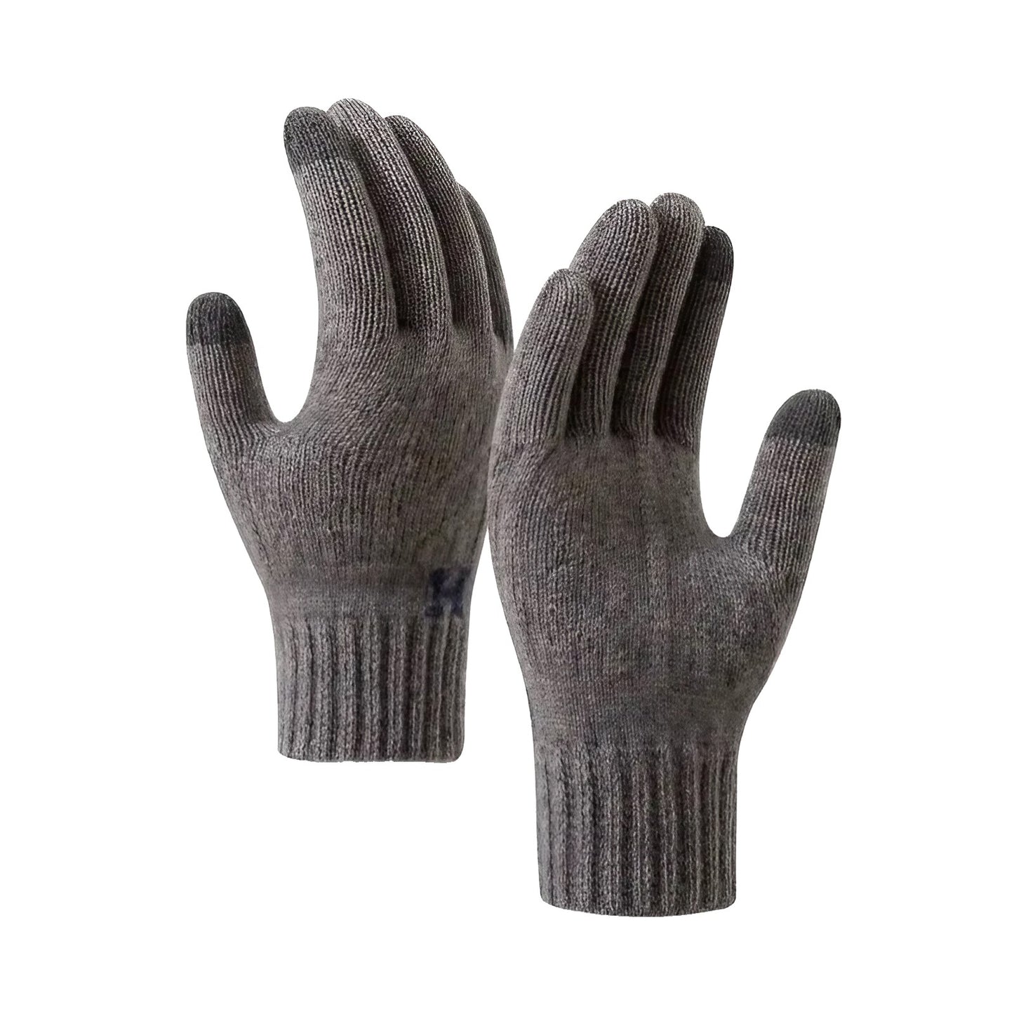 Manusi de Barbat, Klevo, Model H, Functie Touchscreen (ecran tactil), Material Acril Tricotat, Manseta Elastica, Interior Catifelat, Marime Universala, Gri Inchis