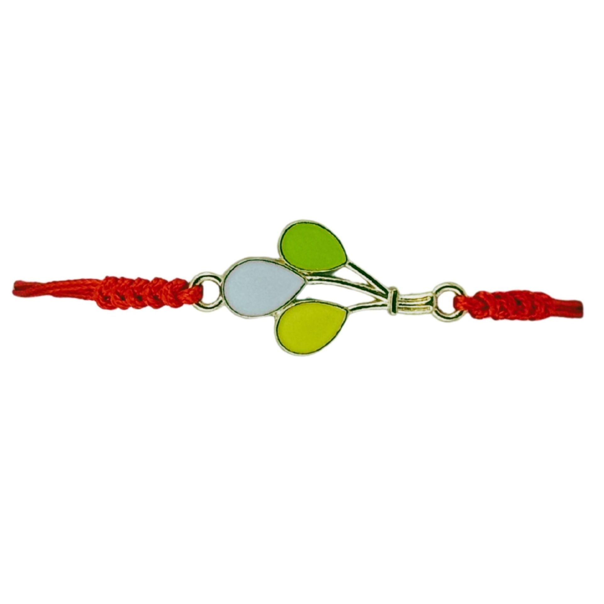 Martisor Bratara pentru Dama si Copii, Jolie, Model Balonase Colorate, Set 12 bucati, Pandantiv Emailat cu Contur Auriu, Snur Reglabil, Rosu/Multicolor