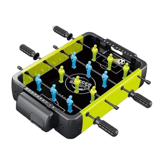 Masa de Fotbal 3in1, Klevo, Basket, Curling, 4 Manere, cu Tablou de Scor, din ABS, pentru Adulti/Copii +5 Ani, 36.5 x 6.6 x 22.5 cm, Verde/Negru