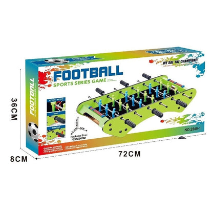 Masa de Fotbal cu Teren, Klevo, fara Picioare, 6 Manere, Tablou de Scor, 71.3 x 10 x 36 cm, din Lemn/Otel/Metal, Verde