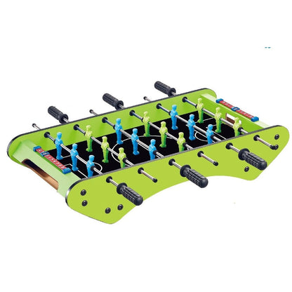 Masa de Fotbal cu Teren, Klevo, fara Picioare, 6 Manere, Tablou de Scor, 71.3 x 10 x 36 cm, din Lemn/Otel/Metal, Verde