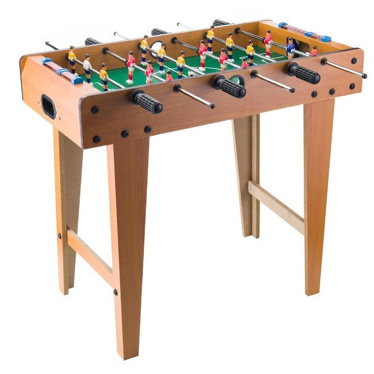 Masa de Fotbal cu Teren si 18 Jucatori Klevo, 6 Manere, cu Tablou pentru Scor, din Metal, Lemn si ABS, 69 x 36.5 x 61 cm, cu Picioare, pentru copii/adulti