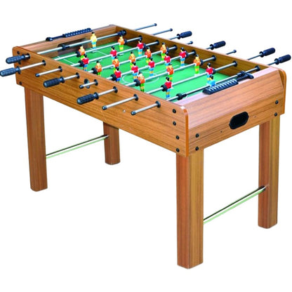 Masa de Fotbal cu Teren si 21 Jucatori Klevo, 8 Manere, cu Tablou pentru Scor, din Metal, Lemn si ABS, 120 x 61.5 x 81 cm, cu Picioare, pentru copii/adulti