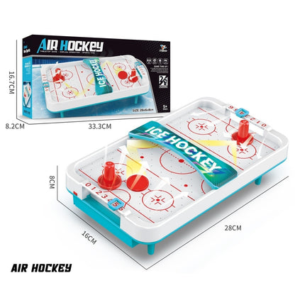 Masa Ice Hockey, Klevo, cu Tabela de Scor, 2 Pucuri, din ABS, pentru Adulti/Copii +5 Ani, 28 x 8 x 16 cm, Alb/Albastru