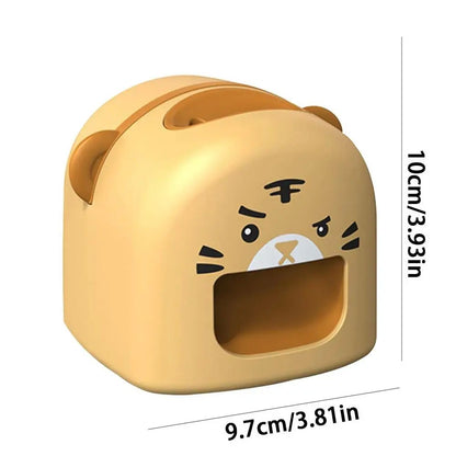 Mașină de Decojit Semințe, Klevo, Mini Deschizător, Model Tigru, Incarcare USB, 9.7x10x8.6 cm, Portocaliu