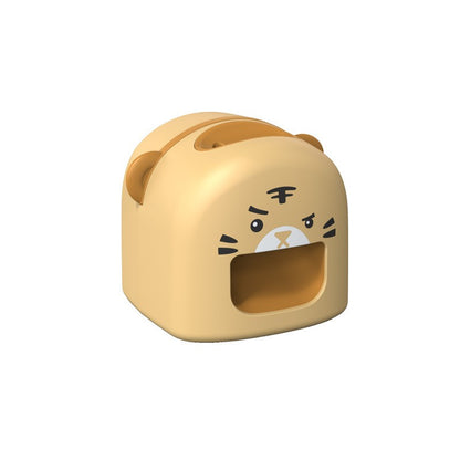 Mașină de Decojit Semințe, Klevo, Mini Deschizător, Model Tigru, Incarcare USB, 9.7x10x8.6 cm, Portocaliu