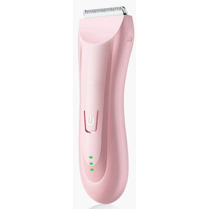Masina De Tuns Bebelusi si Copii, Klevo, Lame Cermice si Inox, Fara Fir, Functie Anti Taiere, Silentios, 50 W, Rezistent la Apa, 2 Accesorii, Incarcator USB, Roz deschis