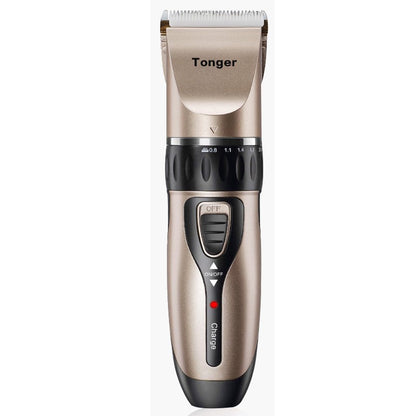 Masina De Tuns Bebelusi si Copii, Klevo, Lame Cermice si Inox, Fara Fir, Functie Anti Taiere, Silentios, 50 W, 4 Accesorii, Incarcator USB, Gold Negru